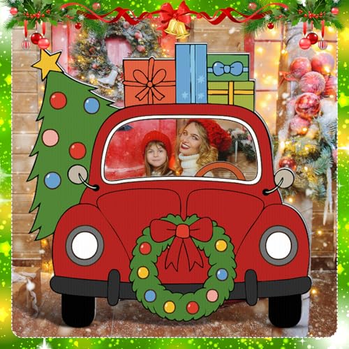 Christmas Truck Cardboard Cutout Stand Up 37 x 40 Inches H943