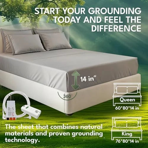 10% Silver & 90% Organic Cotton Grounding Sheet Y30207