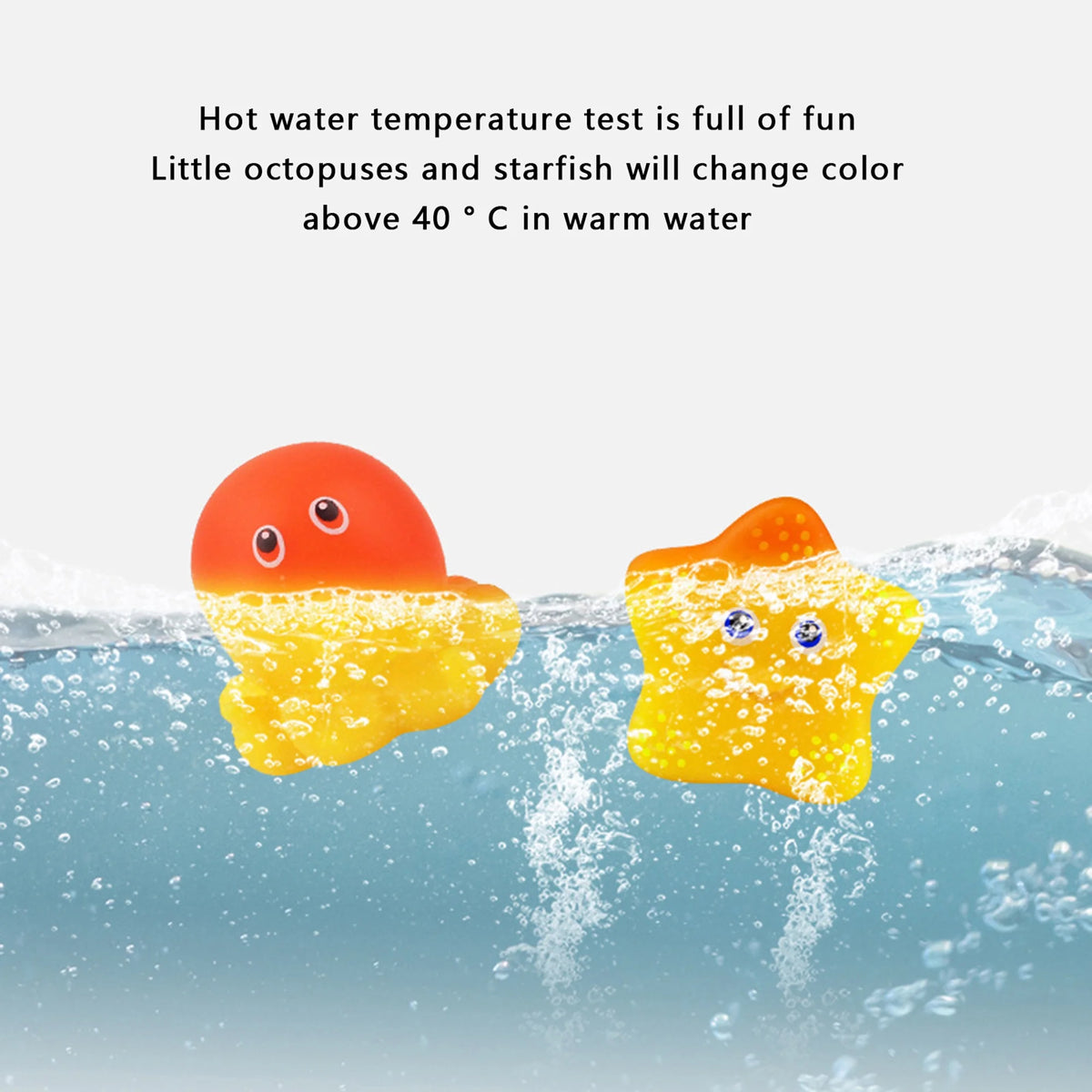 Color Changing Floating Baby Bath Toys with Net S5024