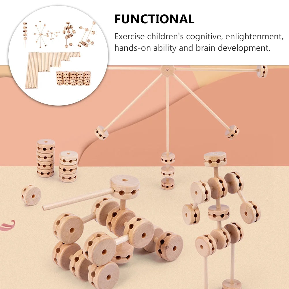 Wooden Building Blocks Stacking Toys F851975