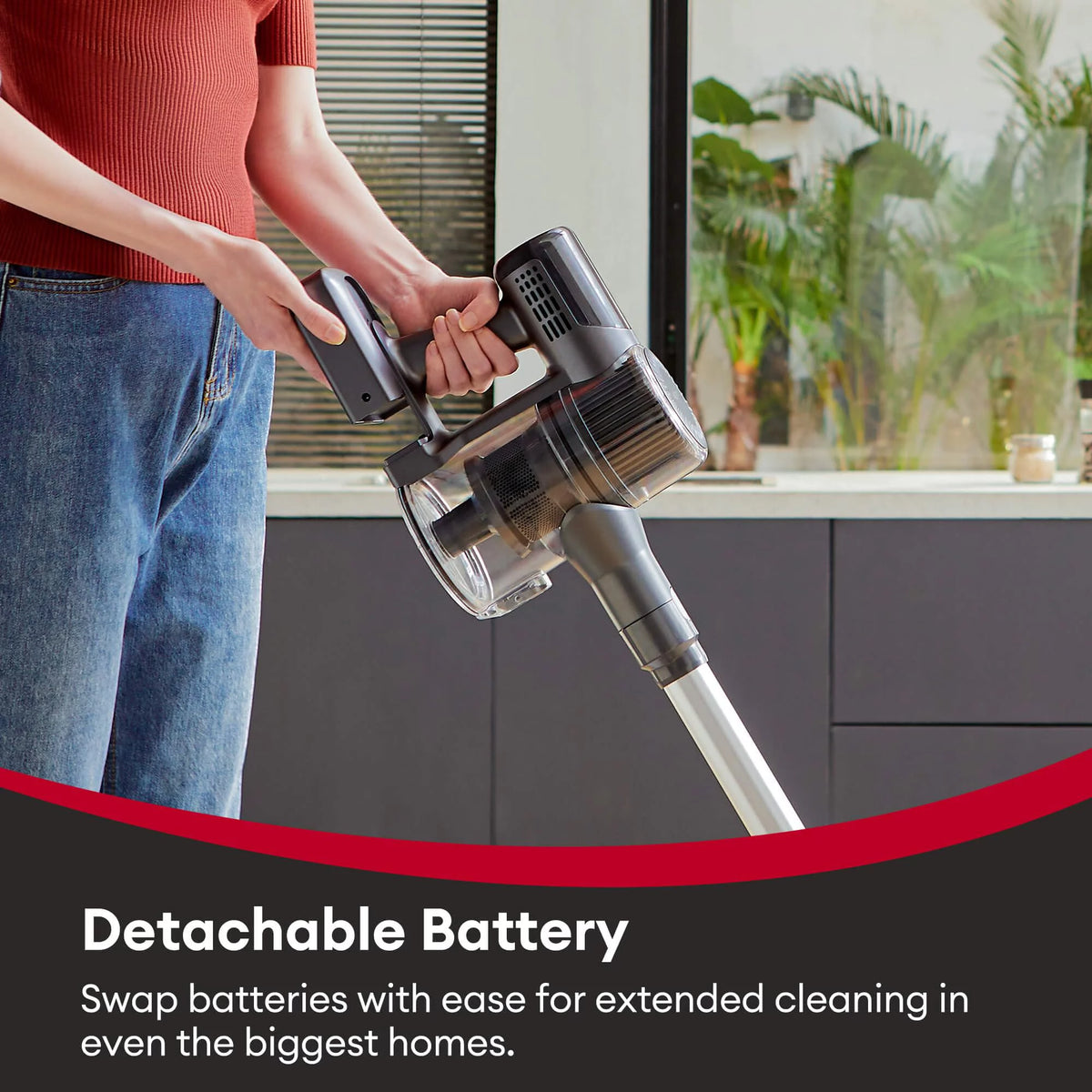 Stick Vacuum Cleaner 30Kpa Portable Lightweight W578769