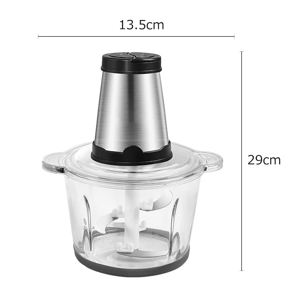 Electric Food Grinder 8cup Stainless Steel 2 Gears 250W D681