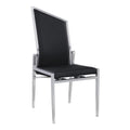 Black Brushed Side Chairs Set of 2 T887
