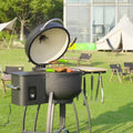 24" Ceramic Pellet Grill with Double Ceramic Liner 4-in-1 C984505