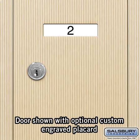 Vertical Mailbox 6 Doors Sandstone Recessed Mounted J3333