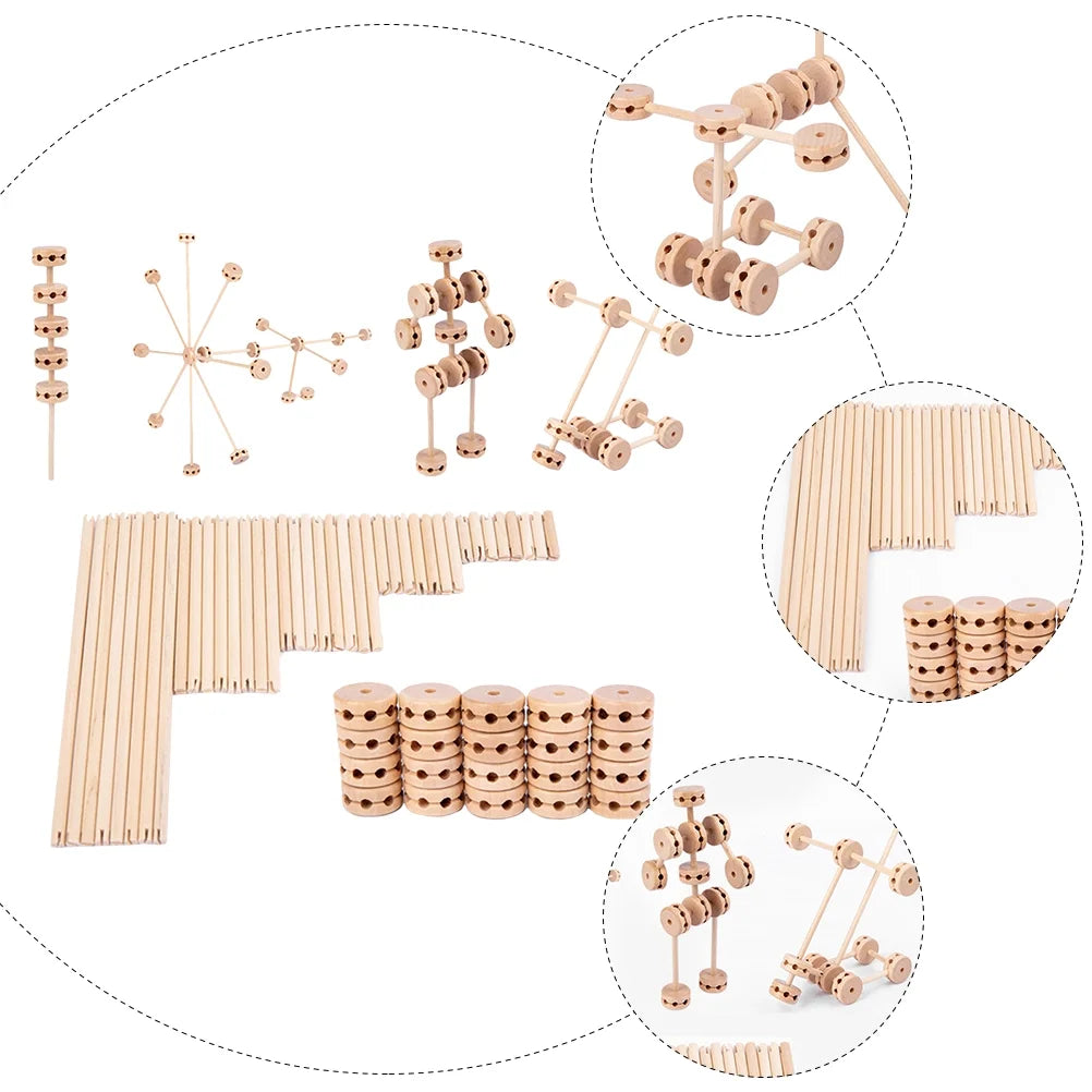 Wooden Building Blocks Stacking Toys F851975