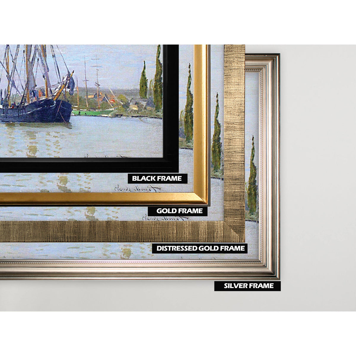 Silver Frame Sailing Boat G726