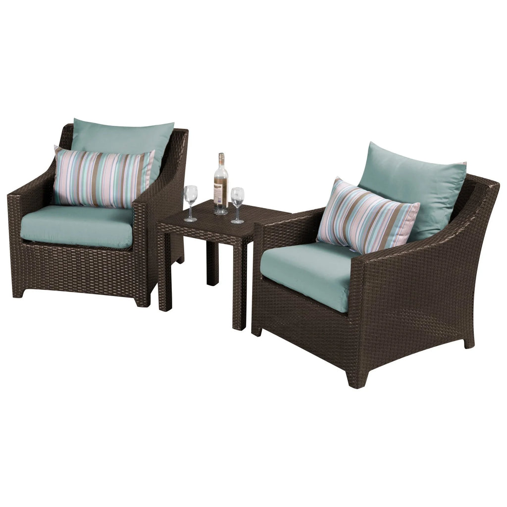 Outdoor Club Chair Set and Side Table K648586