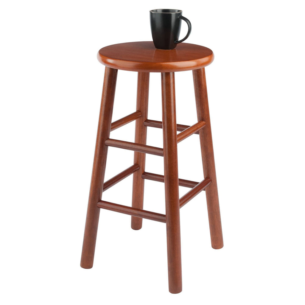 Cherry 24x22 Stool with Beveled Seat, Set of 2 H624268