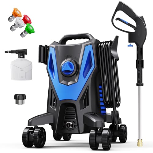 Electric Pressure Washer with Foam Cannon Blue K70332
