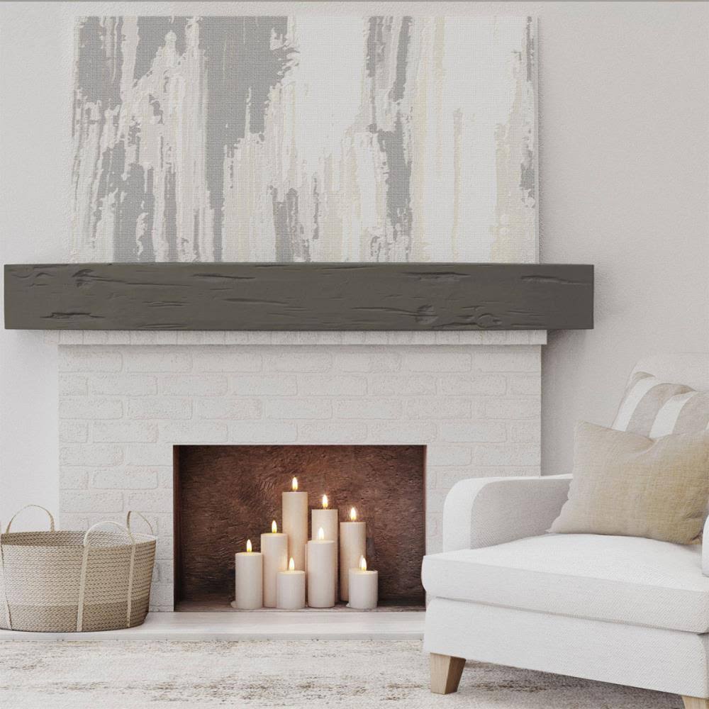 Pecky Cypress Faux Wood Fireplace Mantel X6748