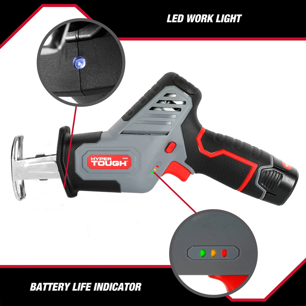 12V Max Lithium-Ion Compact Reciprocating Saw with Battery and Charger B642179