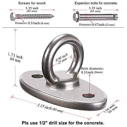 Wall Ceiling Mount Bracket for Suspension Strap Trainer 2800lb Capacity C646