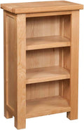 Oak Small Bookcase Solid Rustic Hardwood 3 Tier Bookshelf N7424