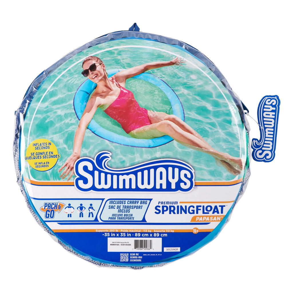Blue Inflatable Papasan Pool Lounger E1538