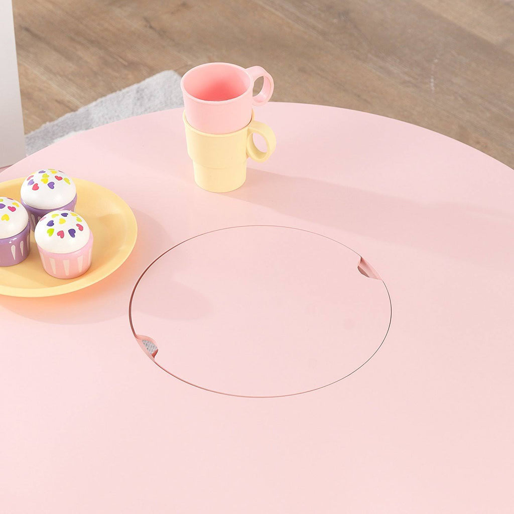 White Round Table and 2 Chair Set A35309