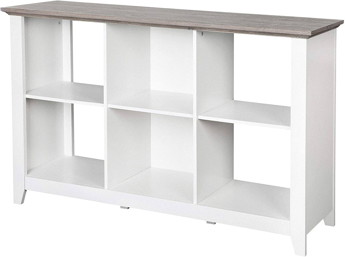 White 6 Cube Storage Bookcase K284042