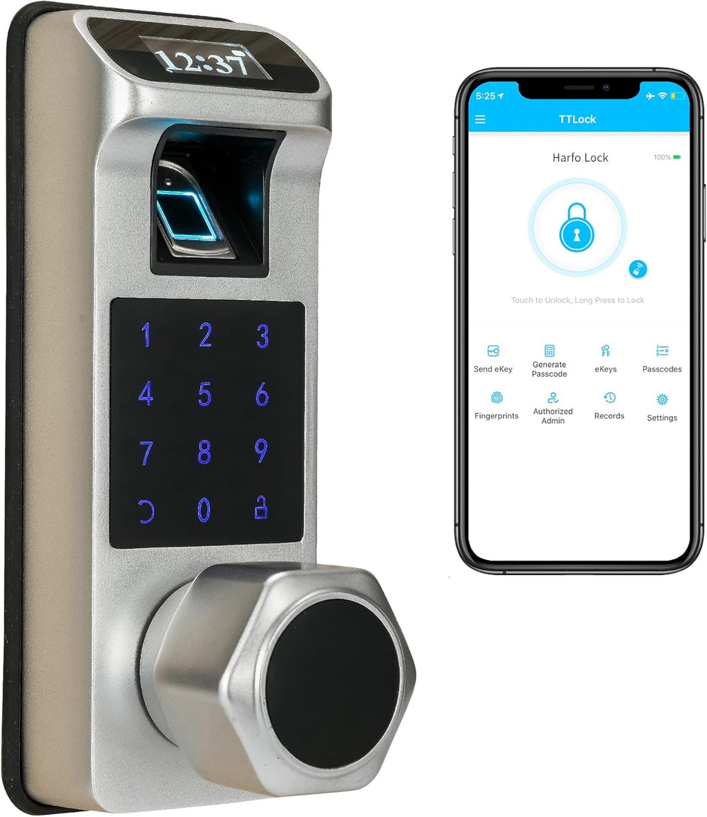 Aged Bronze Touchscreen Keyless Door Lock S587984