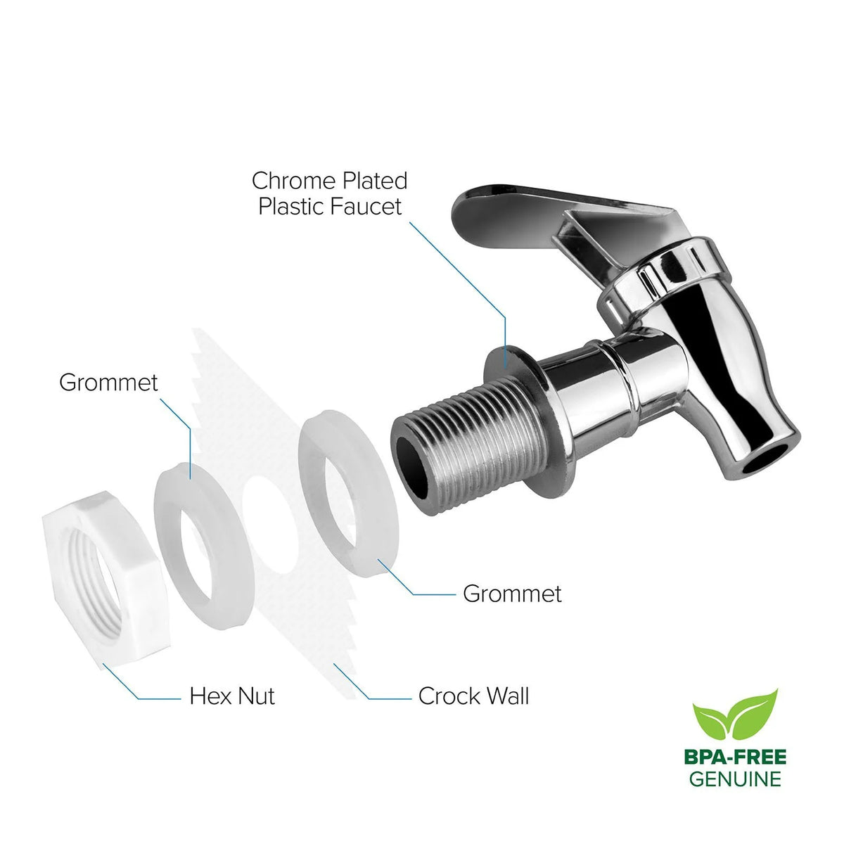 Chrome Replacement Valve for Water Dispenser E53524