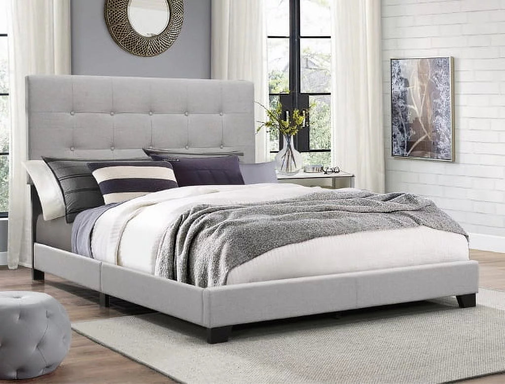 Gray Queen Panel Bed D54870