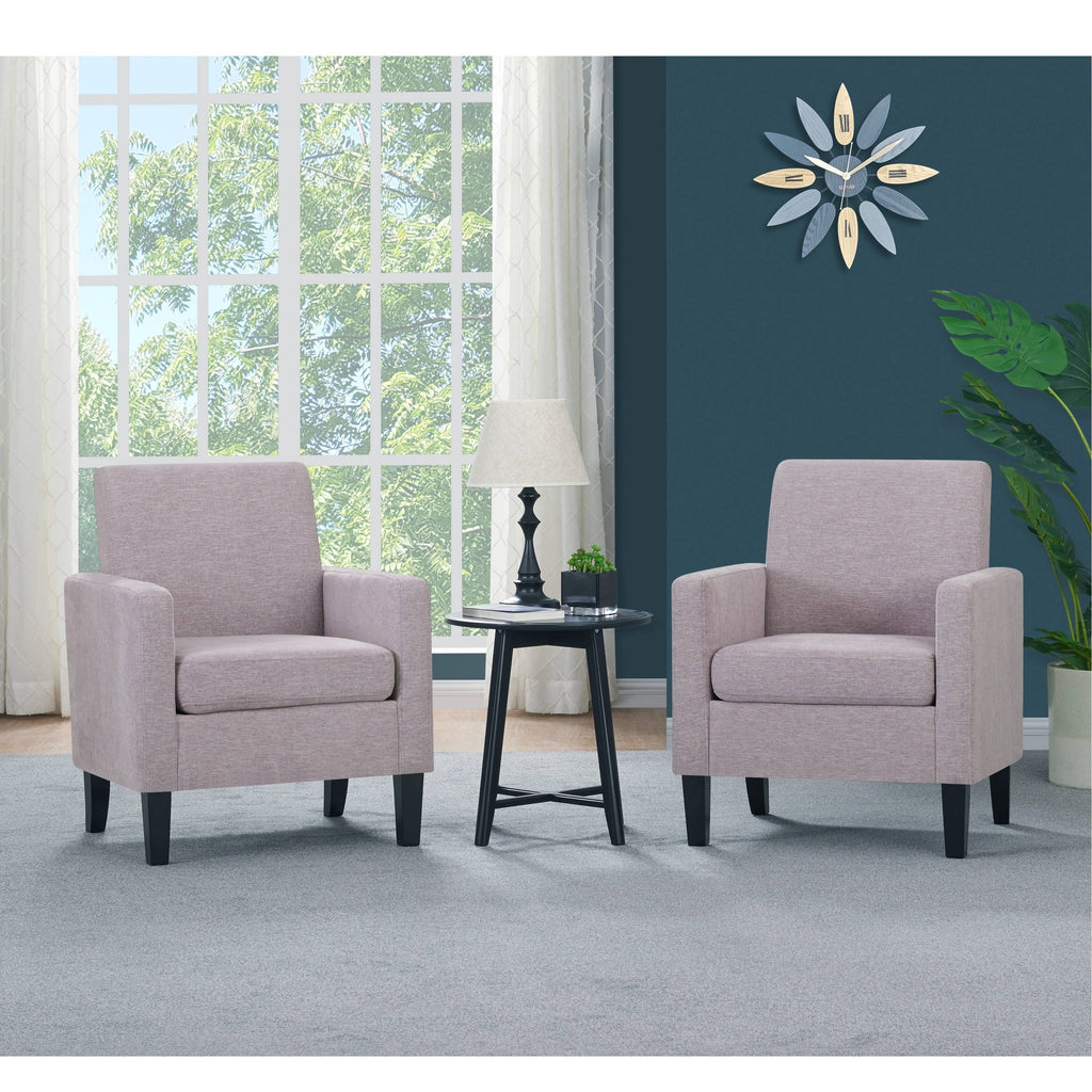 Pink Set of 2 Track Arm Chairs G7902