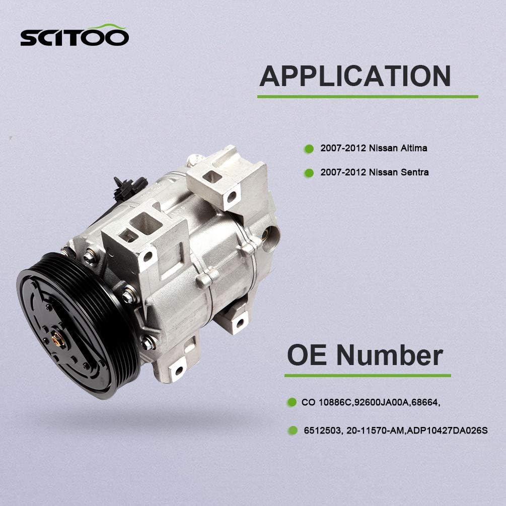 AC Compressor for Altima 2007-2012 Sentra 2007-2009 2.5L S17754