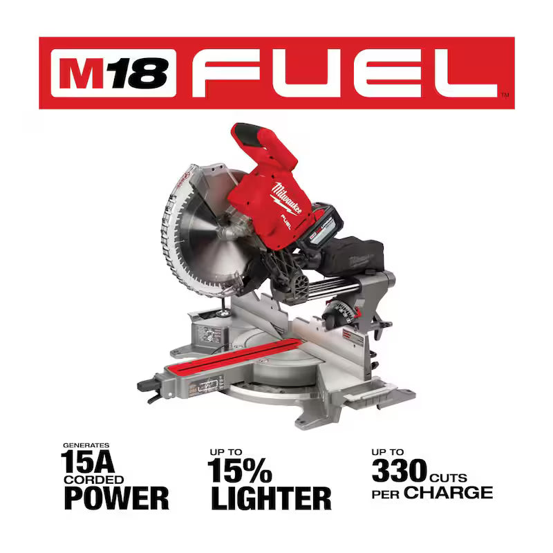18V Lithium-Ion Brushless Cordless 12 in. Dual Bevel Sliding Compound Miter Saw with Stand V92218
