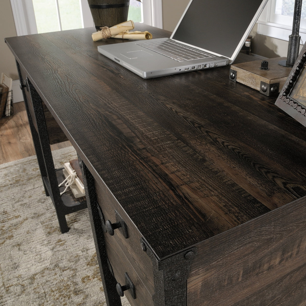 Carbon Oak Small Computer Desk R55195