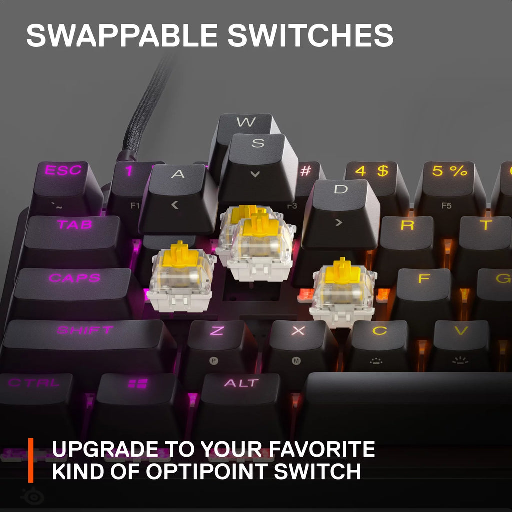 Wired 60% Gaming Keyboard with RGB Lighting - Black S82086
