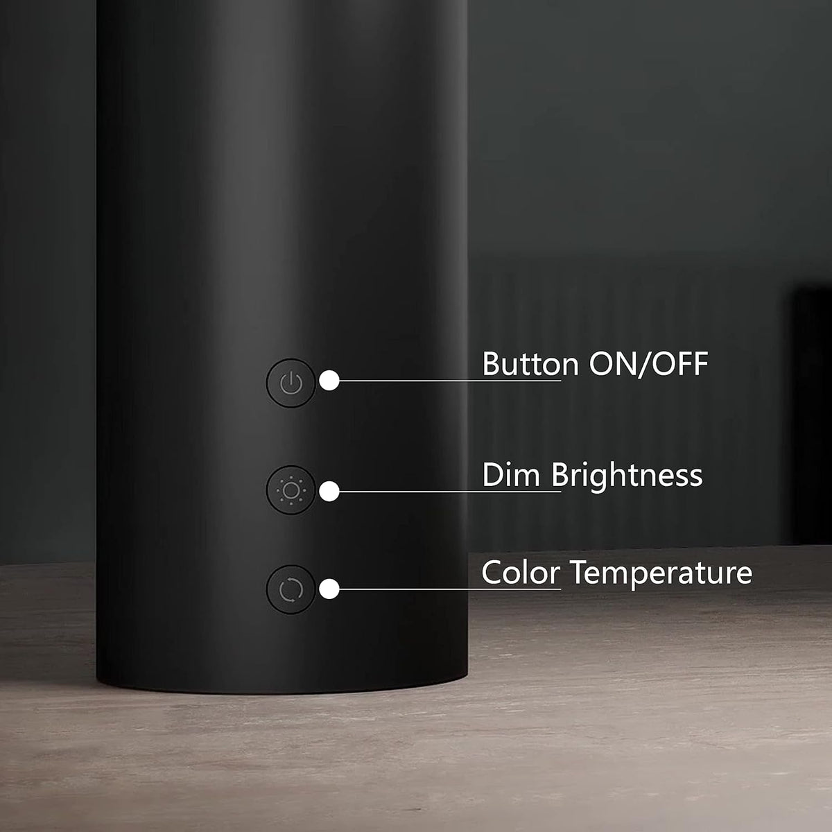 LED Desk Lamp, Dimmable, 180° Rotate, Touch Control USB Recharge B608621