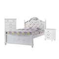 White 3 Piece Full Bedroom Set S267363