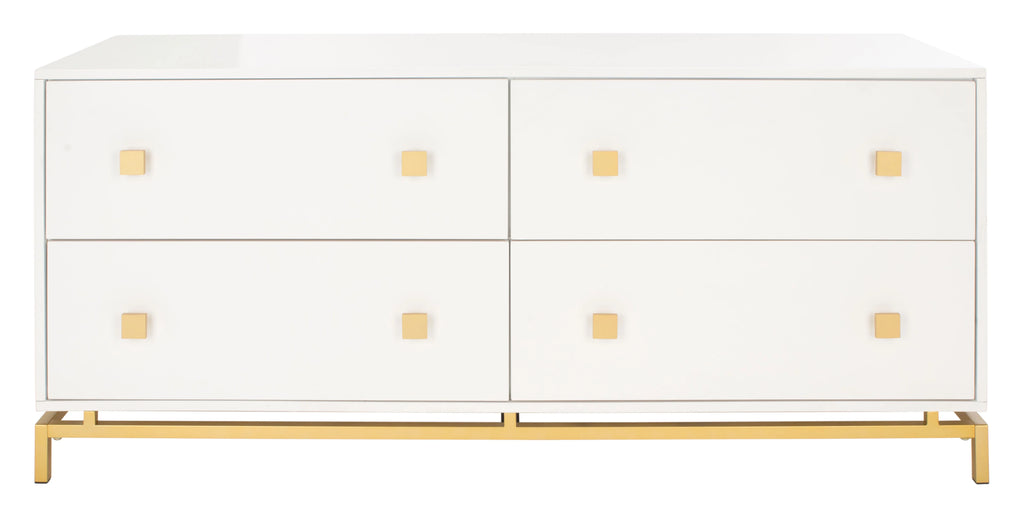 White 4-Drawer Dresser N89877