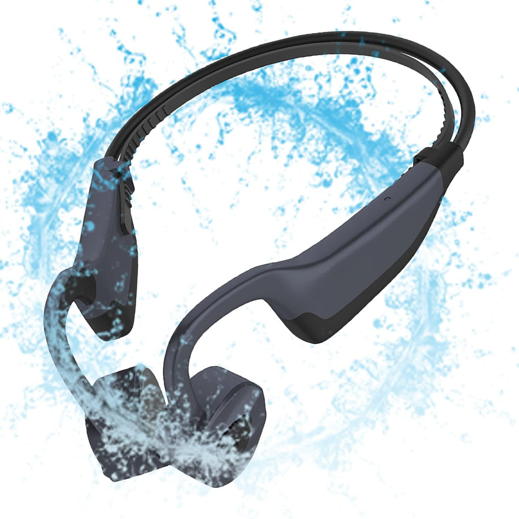 Bone Conduction Headphones Waterproof MP3 Player Open-Ear Wireless Bluetooth Sport Earbuds IPX8 8GB Blue P45924