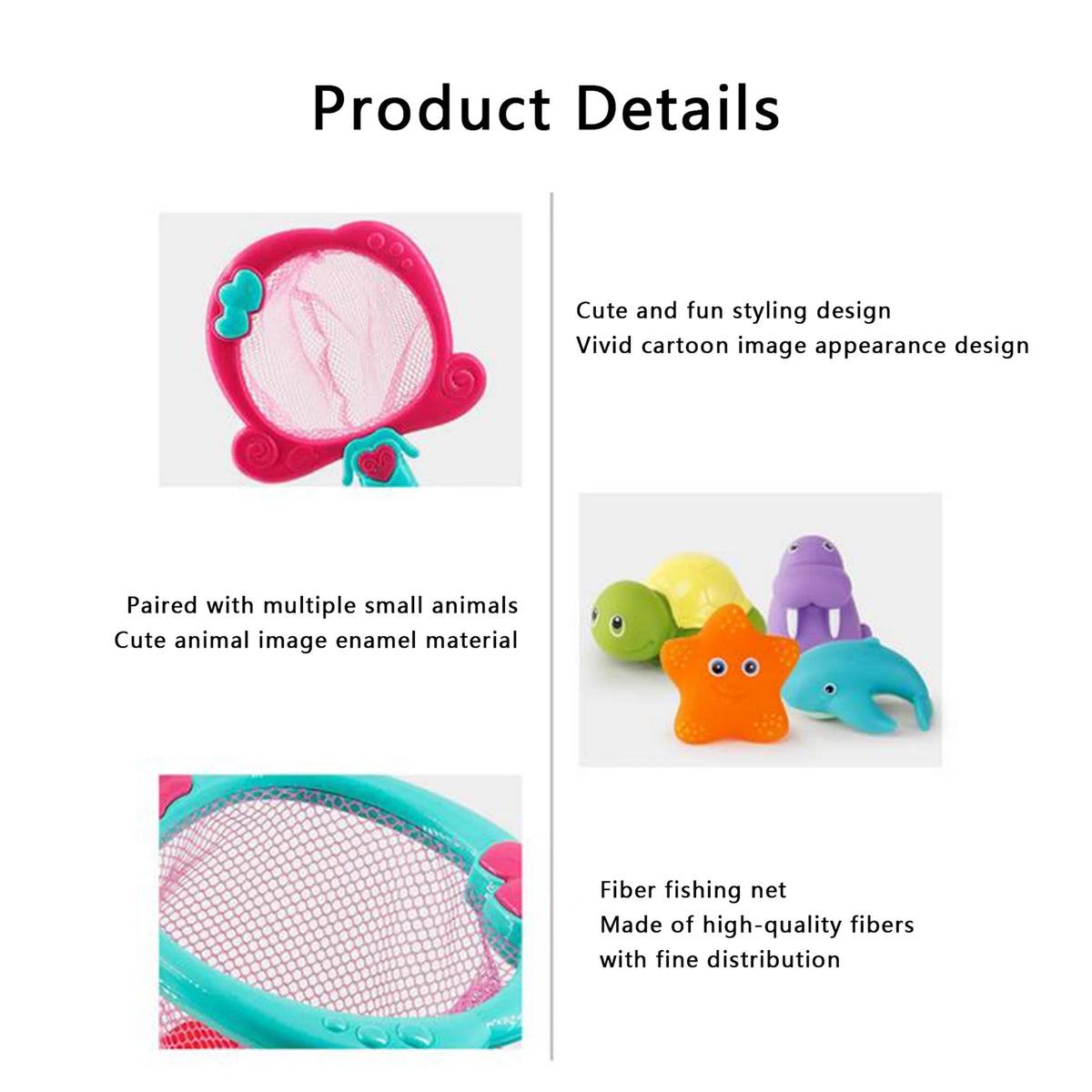 Color Changing Floating Baby Bath Toys with Net S5024