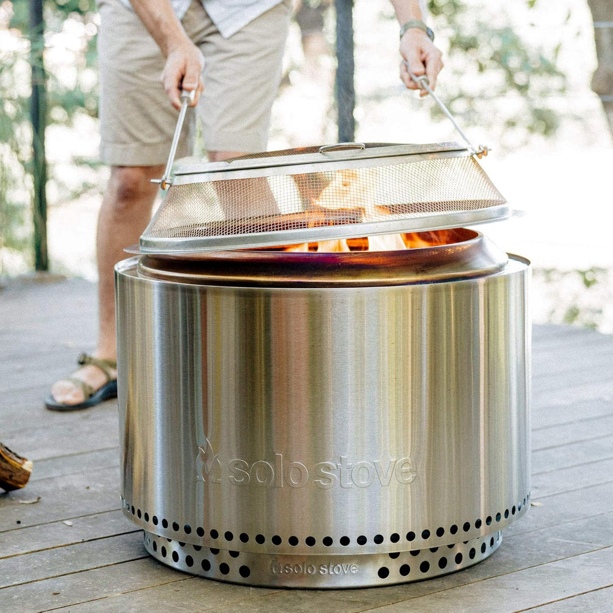 27x17 Inches Portable Wood Burning Smokeless Fire Pit G901