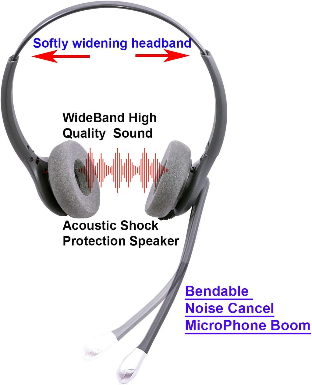 Noise Cancelling Mic Headset W2712