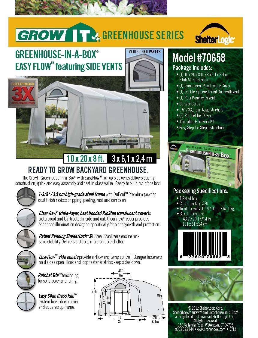10 x 10 x 8 Greenhouse L39707