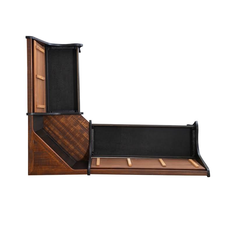Black Solid Wood Dining Nook C596