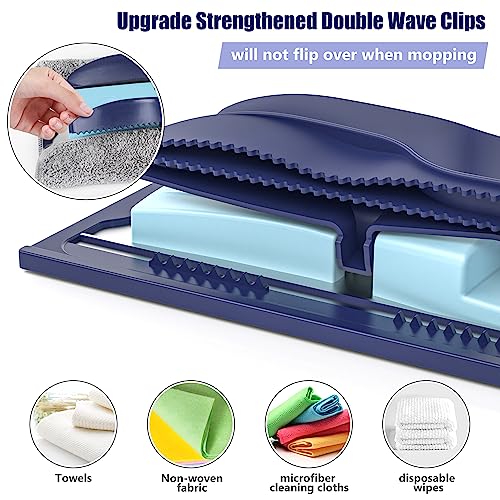 Microfiber Flat Mop with 4 Washable Pads R5877