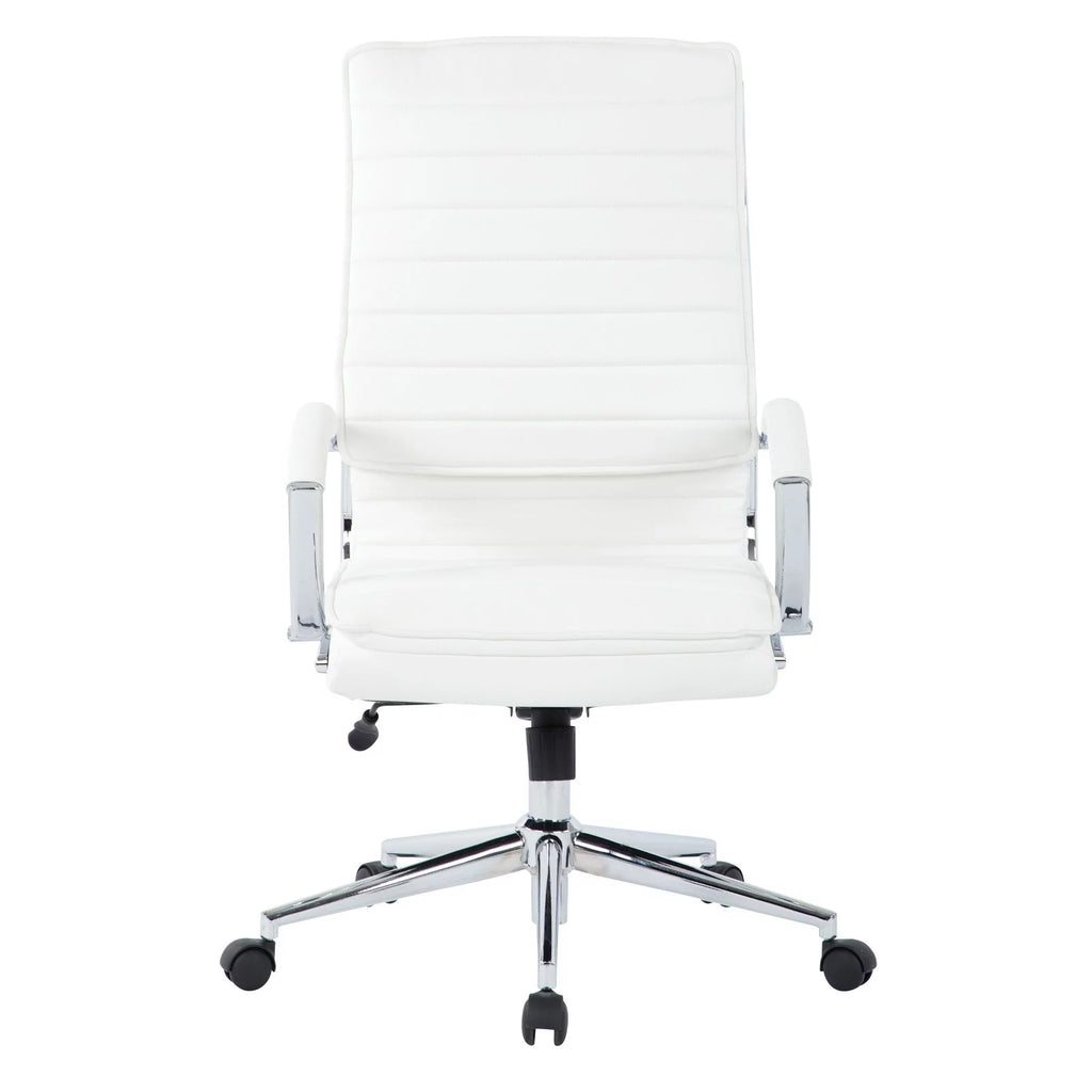 White Faux Leather High Back Manager's Chair G949817