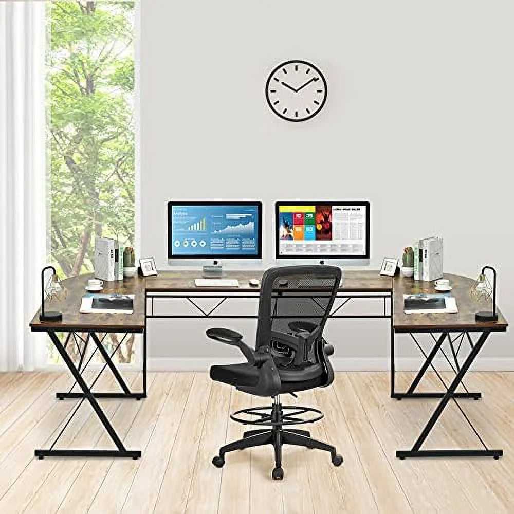 L-Shaped Black Gaming Desk N669388