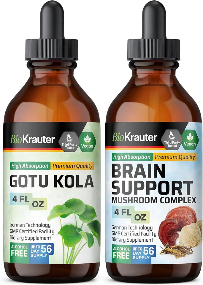 Gotu Kola and Mushroom Tincture 4 Fl. Oz. S7789