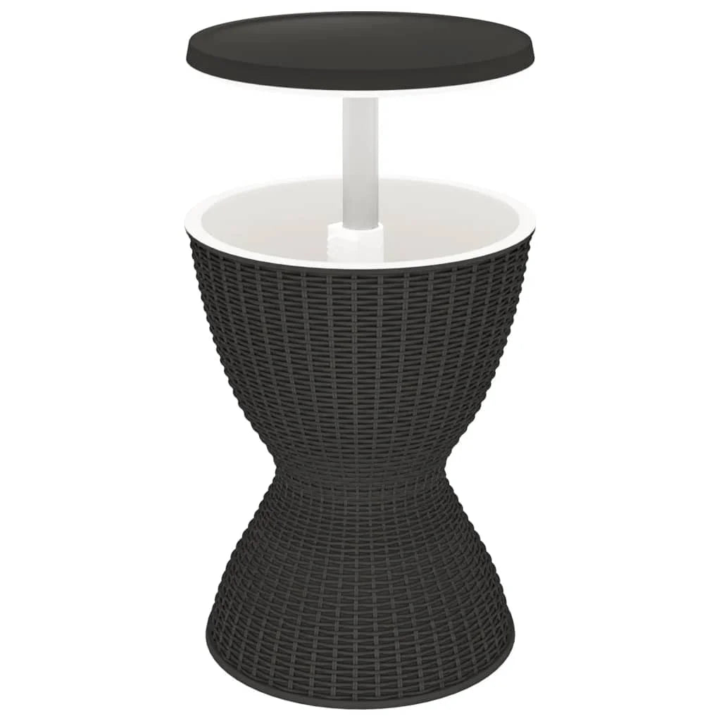 3-in-1 Ice Cooler Table Black Polypropylene E41532