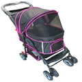 Black Pink Pet Stroller Carrier C43504