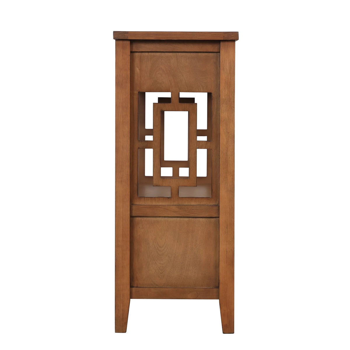 36'' Pine Wood Console Table with 4 Drawers & 1 Storage Shelf V87049