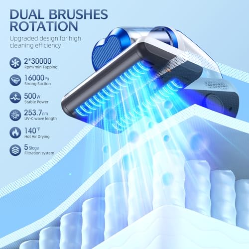 500W Corded Mattress Vacuum Cleaner with HEPA Filter O61409