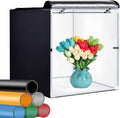 Photo Studio Light Box 24 x 24 Inch Photography Shooting Tent Kit with LED Lights, Carry Bag and 3 Color Backdrops N875077