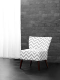 Gray Chevron Accent Chair L825903
