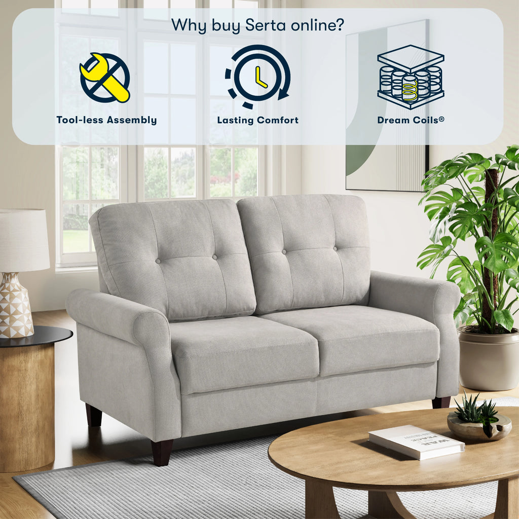 Sand Fabric Sofa G2180