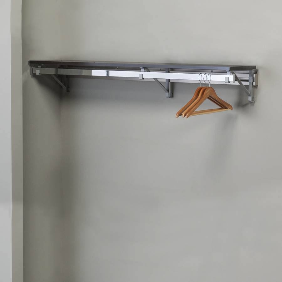Heavy Duty Closet System in Espresso and Silver J109434
